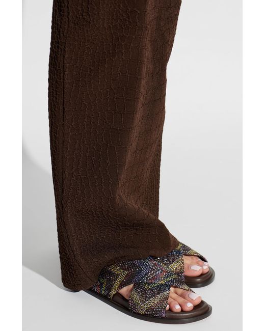 Missoni Black Patterned Flip-Flops