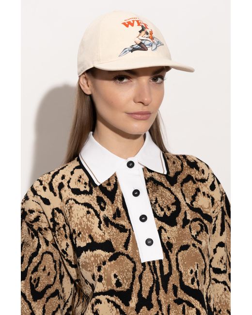 Stella McCartney White Baseball Cap