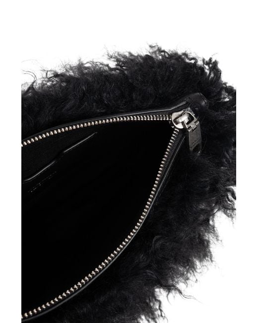 Dolce & Gabbana Black Furry Clutch