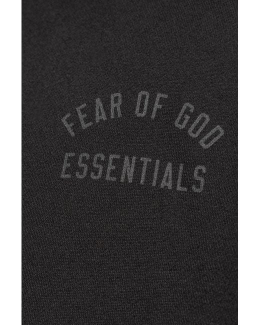 Fear Of God Black Sweatshirt With Polo Collar, for men