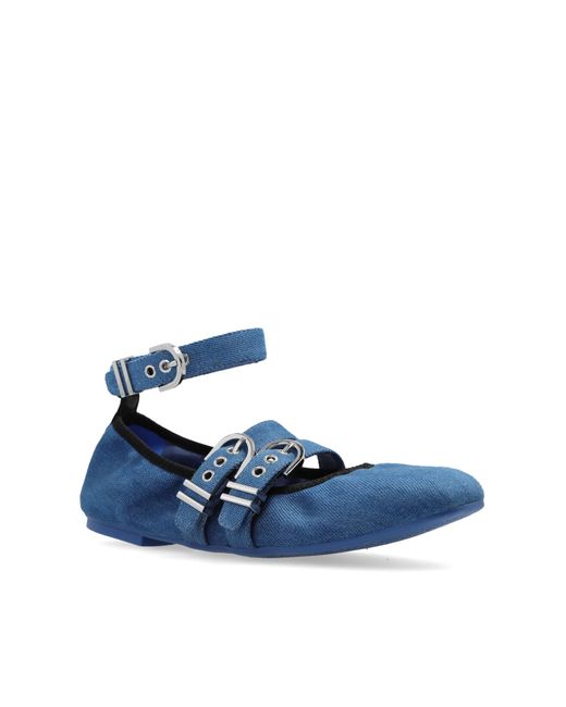 Stuart Weitzman maverick Ballet Flats in Blue Lyst