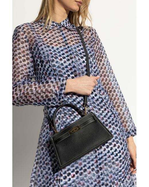 Tory Burch Gray Handbag Petitie Lee Radziwill