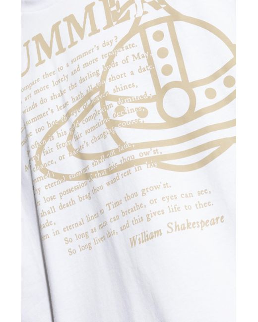 Vivienne Westwood White Printed T-shirt, for men