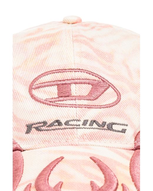 DIESEL 'c-aren' Baseball Cap, in Pink for Men | Lyst