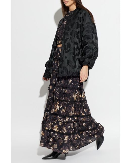 AllSaints Black 'Bayse' Bomber Jacket