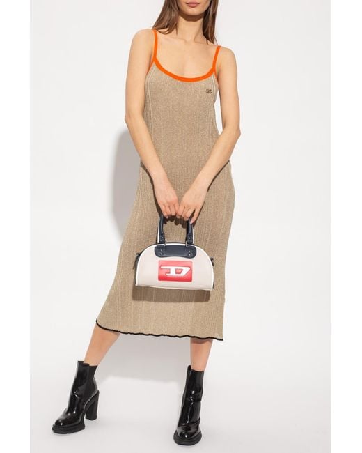 DIESEL Metallic 'M-Longbea' Slip Dress
