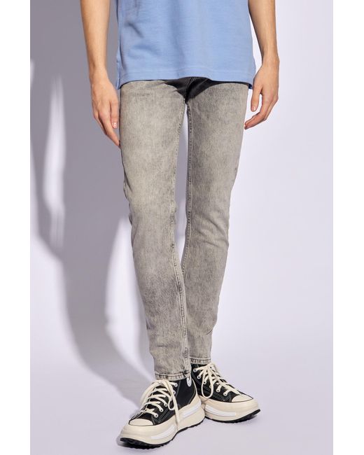 Versace Gray Tapered Leg Jeans, for men