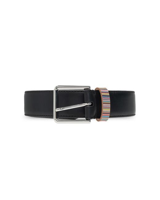 Paul Smith Black Leather Belt for men