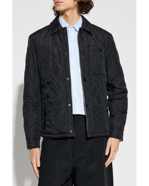 Burberry Black Reversible Jacket "Brighton" for men
