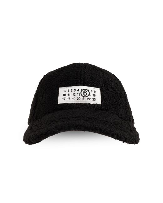 MM6 by Maison Margiela Black Baseball Cap