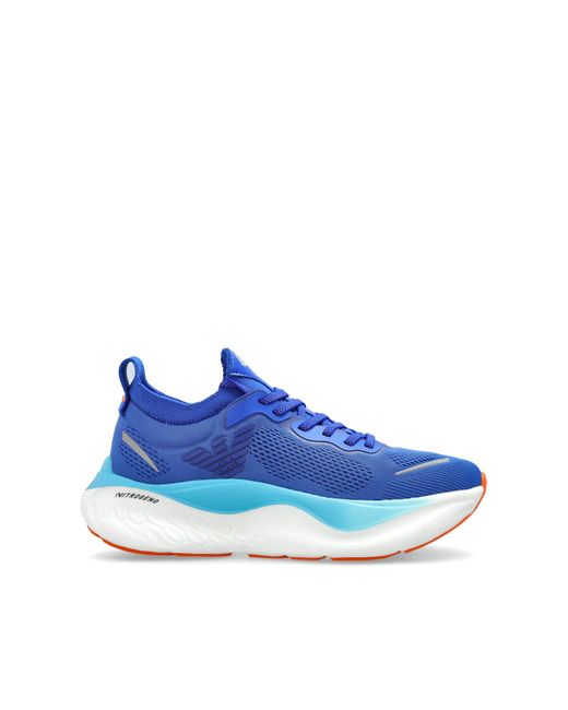 EA7 Blue Sports Shoes With Logo