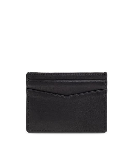 AllSaints Black 'Delph' Leather Card Holder for men
