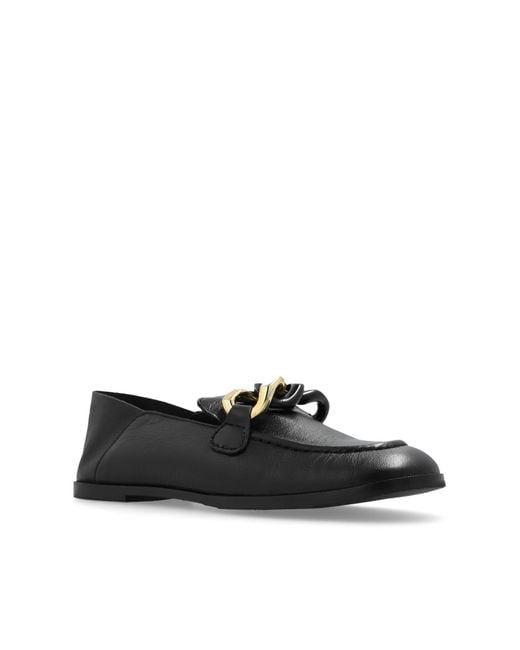 See By Chloé Black 'monyca' Leather Loafers,