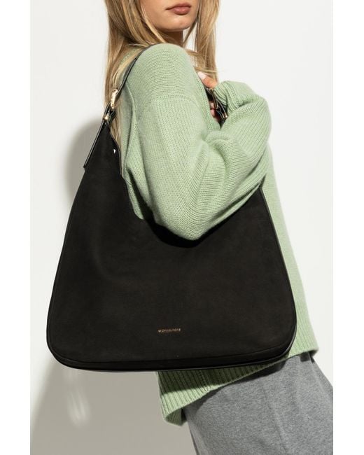 MICHAEL Michael Kors Black Shoulder Bag "Nolita Large"