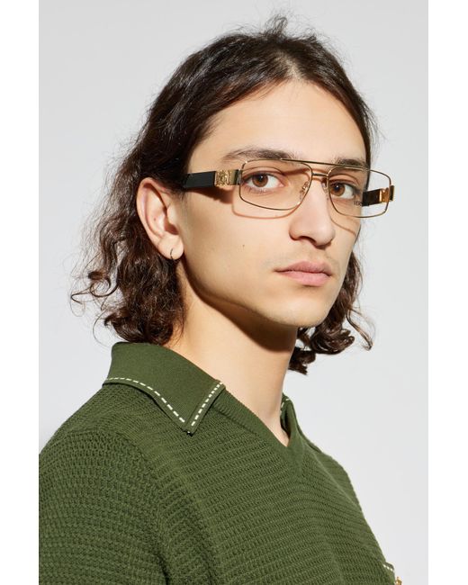 Versace Metallic Corrective Glasses for men