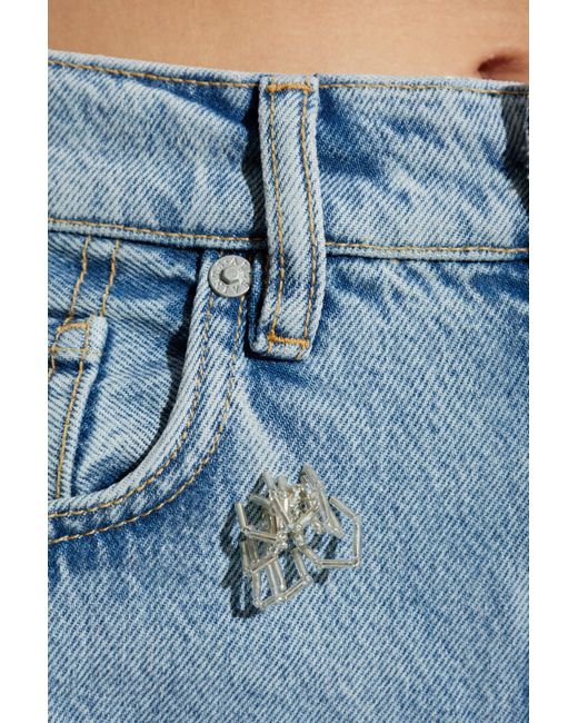 AllSaints Blue Jeans With Appliqués