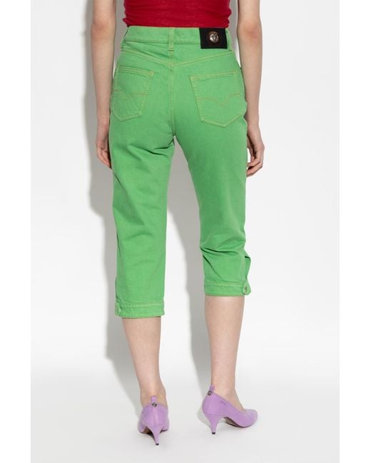 Versace Green Capri Jeans