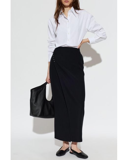 Emporio Armani Black Skirt With Pleat