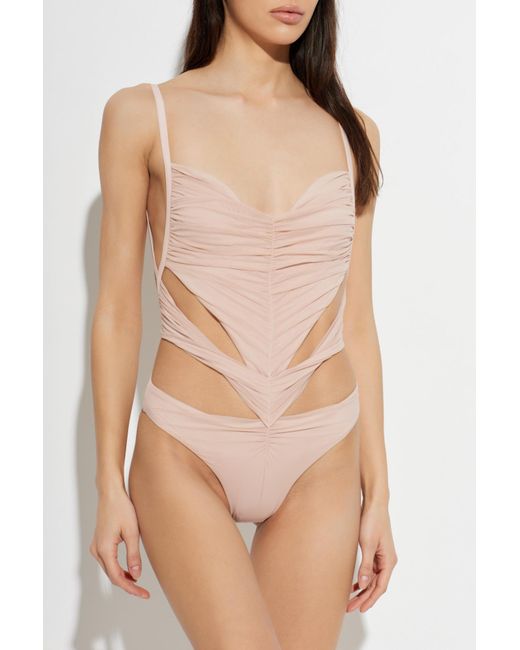 DSquared² White One-Piece Swimsuit