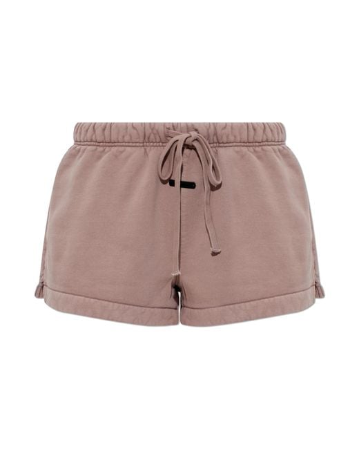 Fear Of God Pink Shorts With Logo Patch
