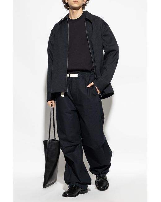 Jil Sander Black Trousers With Pockets for men