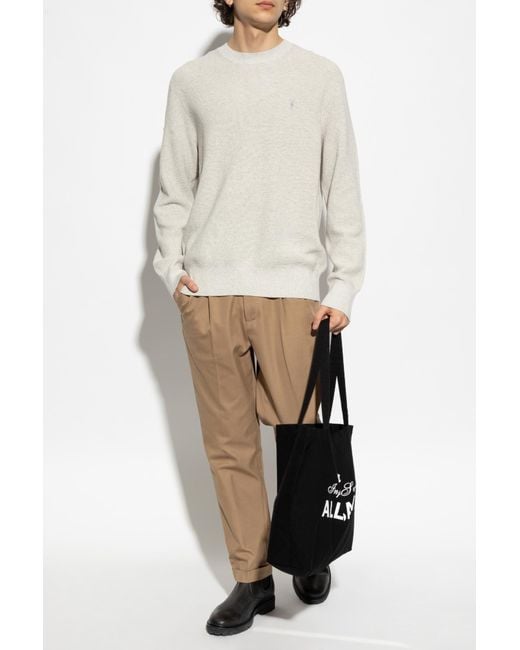 AllSaints White Sweater Aspen for men