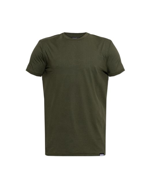 DSquared² Green T-Shirt From The 'Underwear' Line for men