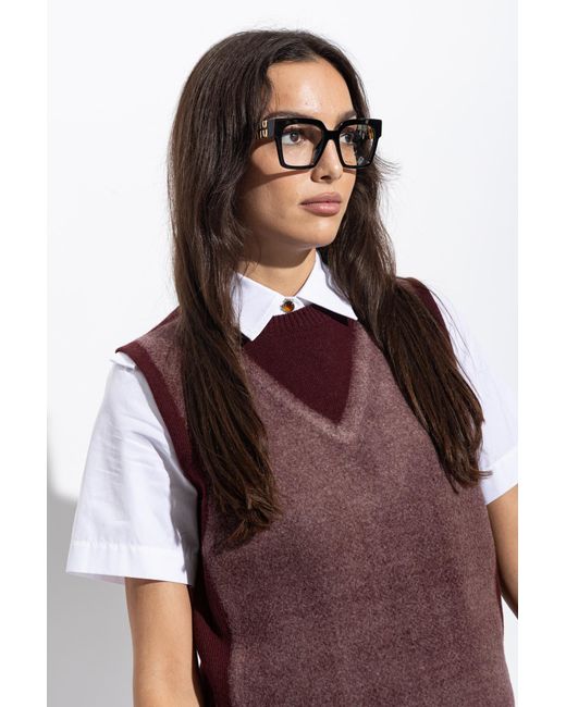 Miu Miu Black Prescription Glasses '04Uv'