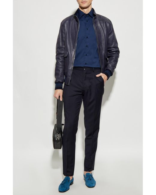 Etro Blue Cotton Shirt for men