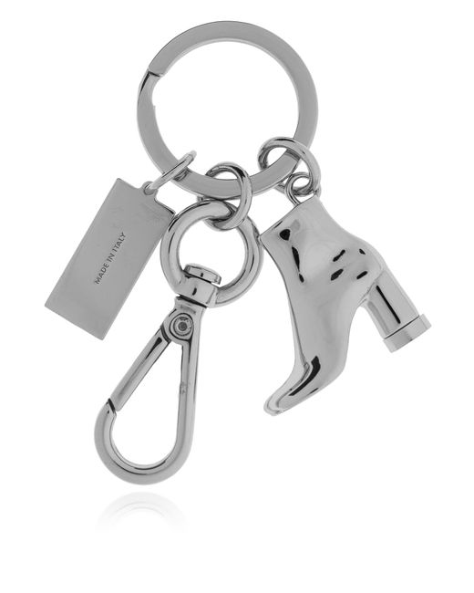MM6 by Maison Margiela White Keychain With Charms