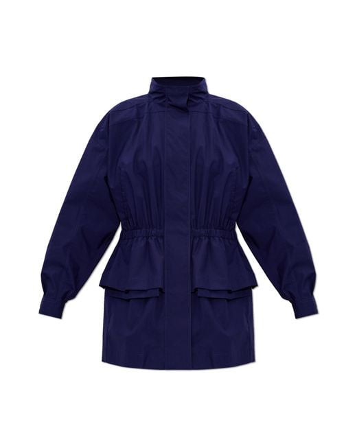 Fendi Blue Jacket With A Peplum