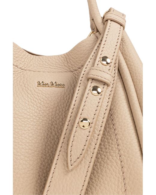 Max Mara Black Leather Handbag "Marine Xs"