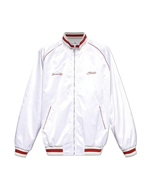 Givenchy Blue Bomber Jacket With Logo for men