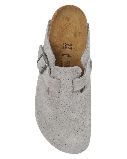 Birkenstock White 'boston Bs' Shoes,