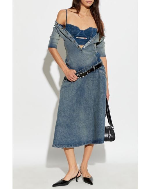 DIESEL Blue Dress 'De-Anim-S'