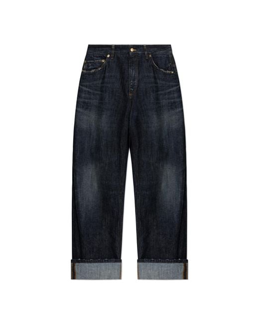 Dolce & Gabbana Blue Jeans With Rolled-Up Cuffs for men