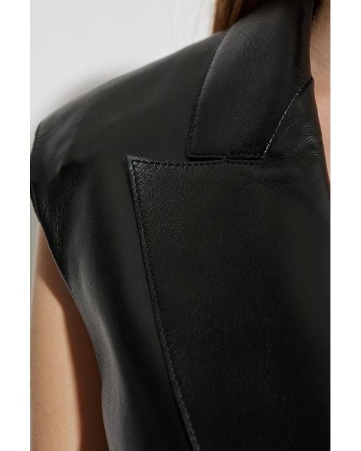 Givenchy Black Leather Vest
