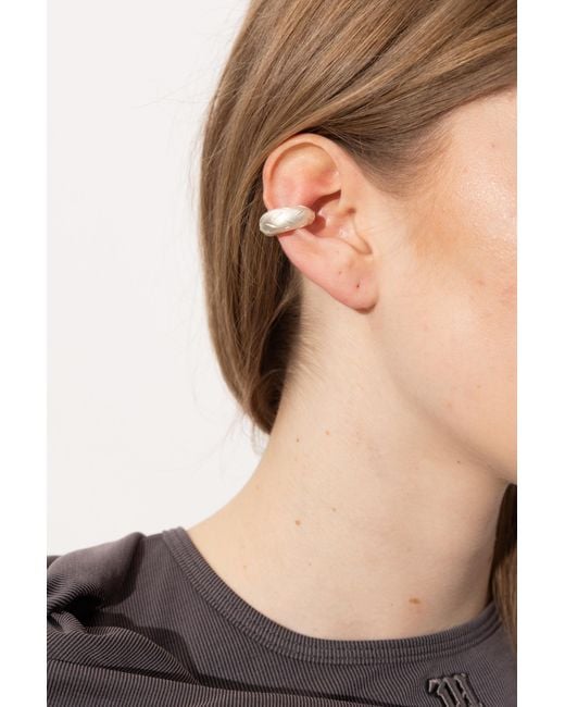 M I S B H V White Brass Ear Cuff