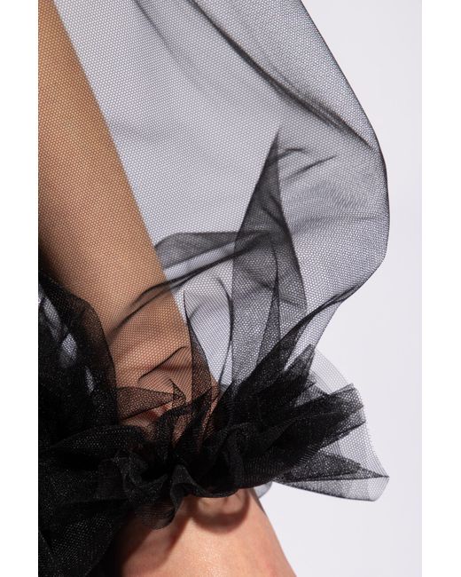 Dolce & Gabbana Black Top With Decorative Neck,