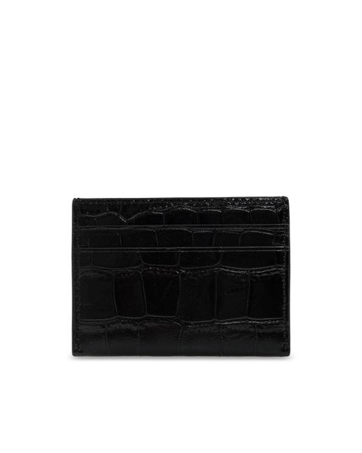Tory Burch Black Leather Card Holder