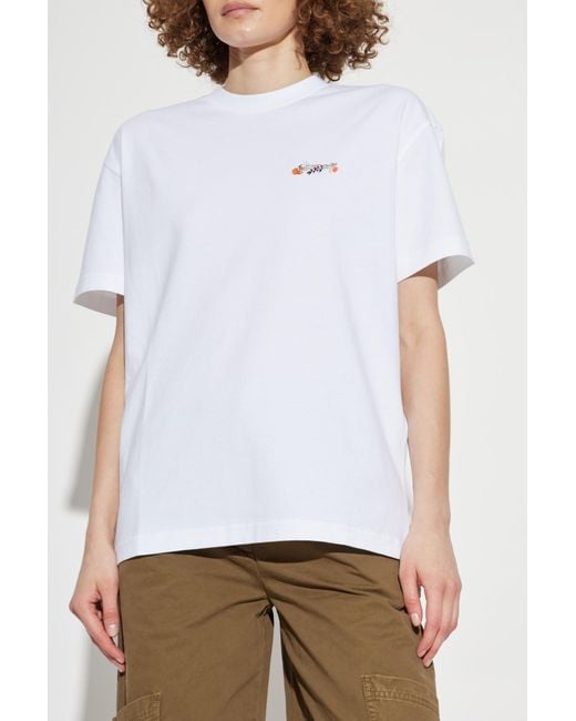 Off-White c/o Virgil Abloh White T-Shirt With Colorful Print