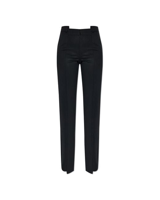 Vetements Black Trousers With Stitching On The Legs