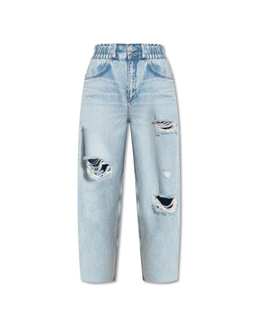 AllSaints Blue 'hailey' High-waisted Jeans