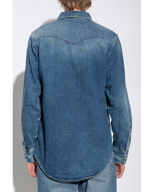 Givenchy Blue Denim Shirt for men