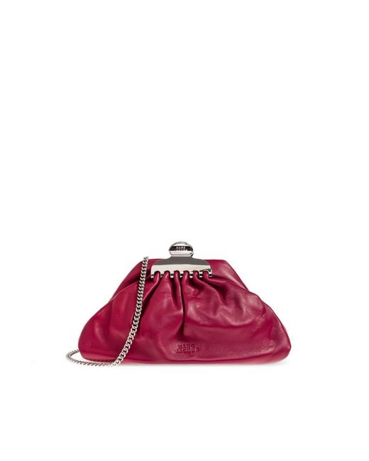 Marc Jacobs Red Clutch 'The Glam Small'