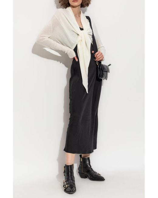 AllSaints White "Wasson" Sweater