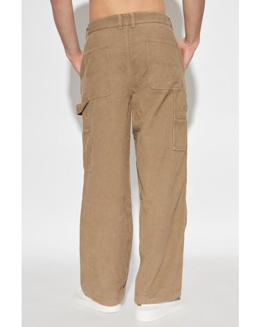 AllSaints White Corduroy Trousers 'Dunstan' for men