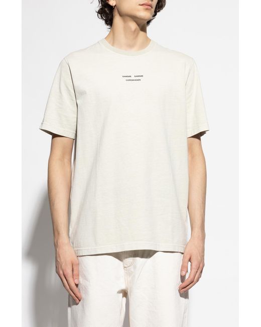 Samsøe & Samsøe White T-Shirt 'Samarcus' for men