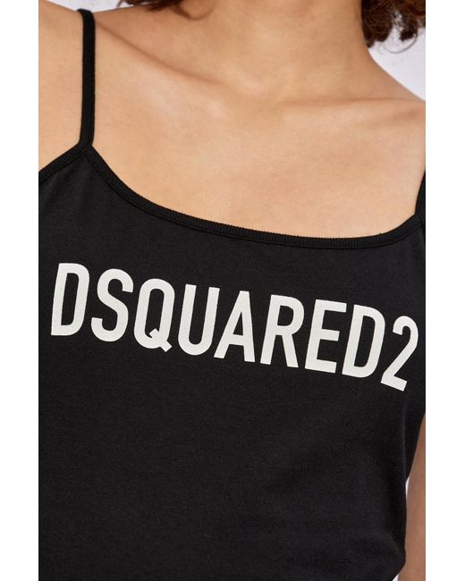 DSquared² Black Dress With Logo