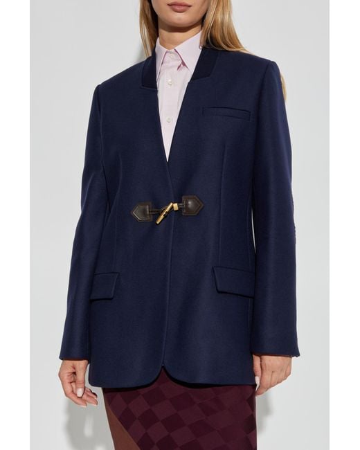 Moschino Blue Wool Blazer